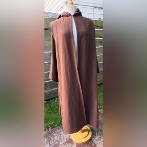 Disney Parks Star Wars Cloak Adult XL Luke Jedi Galaxy’s Edge Cosplay Robe Brown